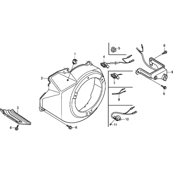 Fan Cover Assembly for Honda GX270UT  (GCAJT) Engines