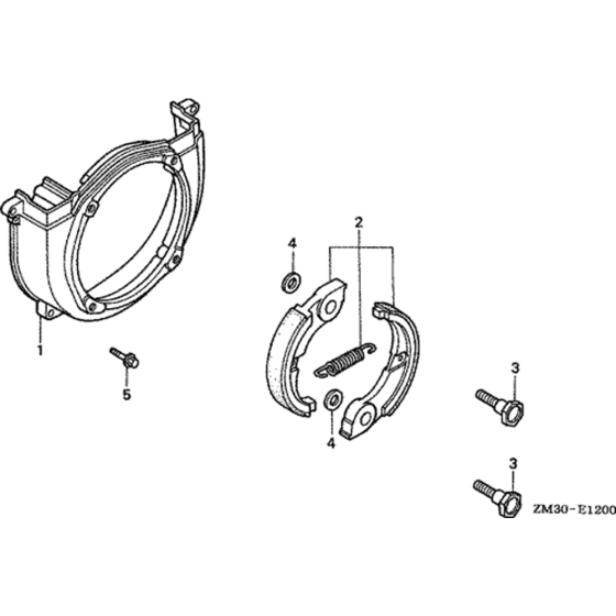 Clutch/Fan Cover (Horizontal Type) Assembly for Honda GX31 (GCAG) Engines