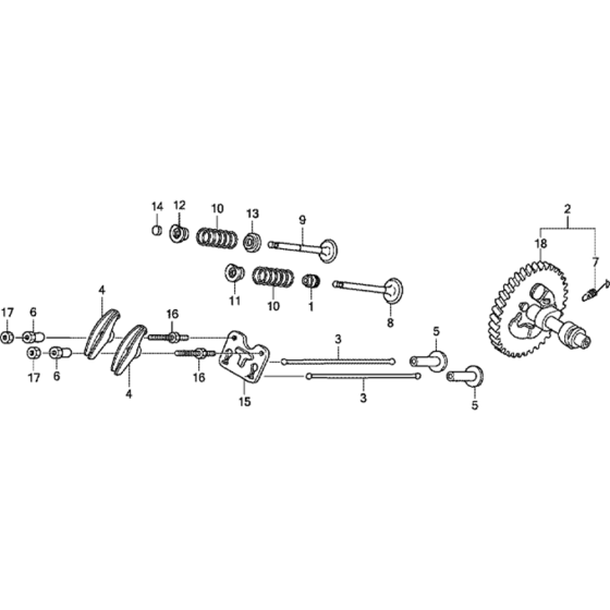 Camshaft Assembly for Honda GX340T2 (GCBFT) Engines