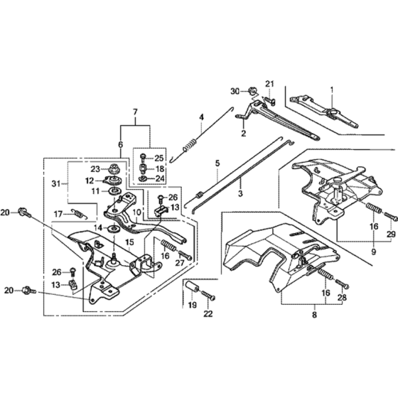 Control Assembly for Honda GX340U1 (GCAMK) Engines