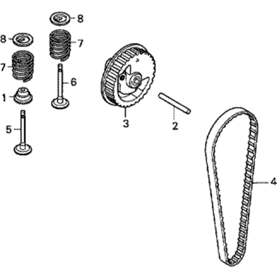 Cam Pulley Assembly for Honda GX35 (GCACM) Engines up to S/N 1183074