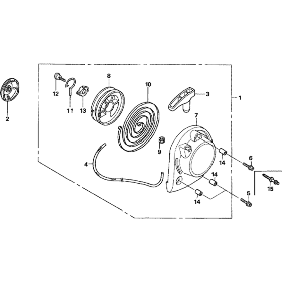 Recoil Starter Assembly for Honda GX35 (GCACM) Engines