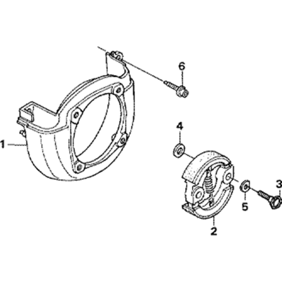 Fan Cover and Clutch Assembly for Honda GX35NT (GCACM) Engines