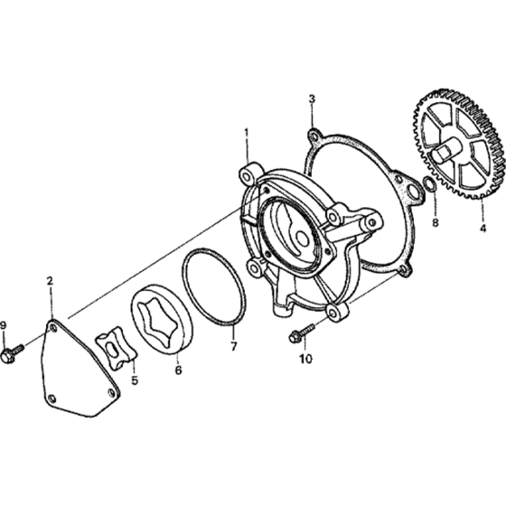 Oil Pump Assembly for Honda GX360K1 (GA01) Engines