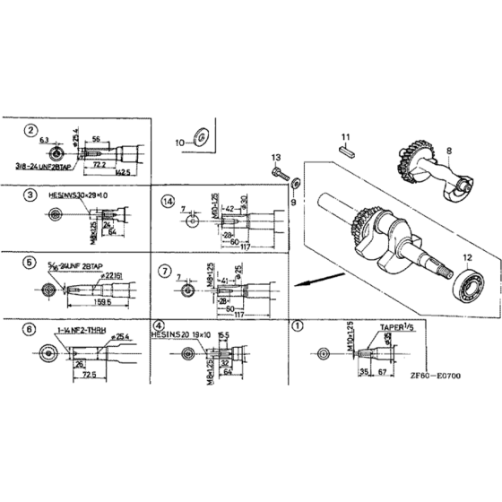 Crankshaft for Honda GX390K1 (GCAA) Engines