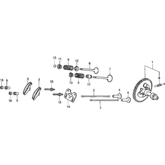 Camshaft Assembly for Honda GX390K1 (GCAA) Engines up to S/N 2391939