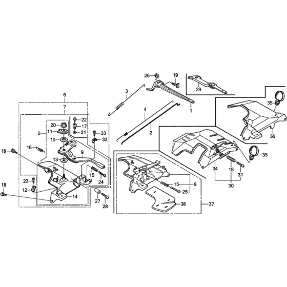 Control Assembly for Honda GX390T1 (GCAET) Engines