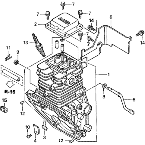 Cylinder Barrel Assembly for Honda GXH50 (GXCAL) Engine