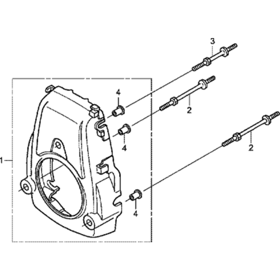 Fan Cover Assembly for Honda GXH50U (GCAFK) Engine