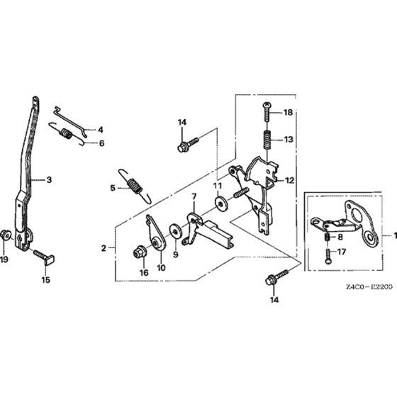 Control Assembly for Honda GXH50U (GCAFK) Engine