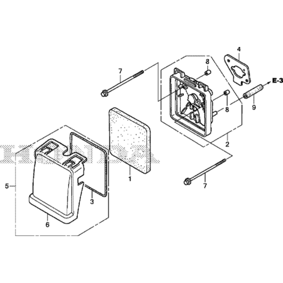 Air Cleaner Assembly for Honda GXH50UT (GCBYT) Engine