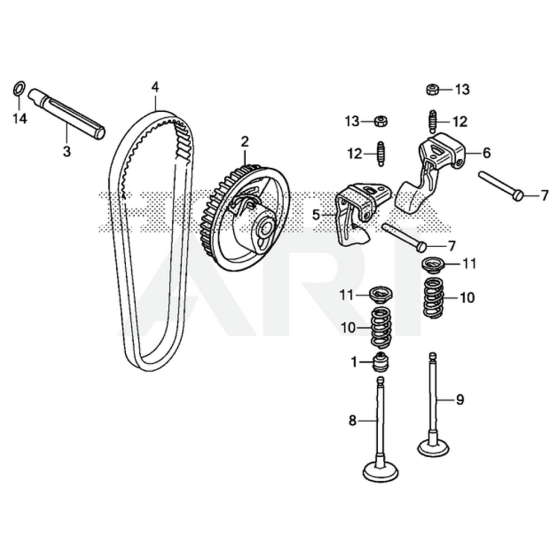 Camshaft Pulley for Honda GXR120RT Engine