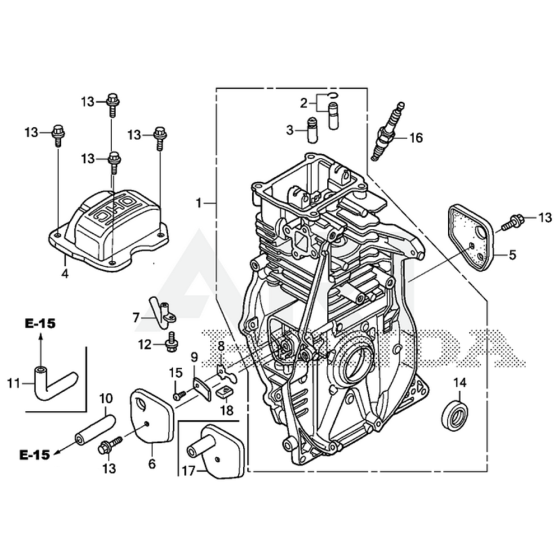 Cylinder Barrel for Honda GXR120RT Engine