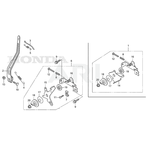 Control Assembly for Honda GXR120UT Engine