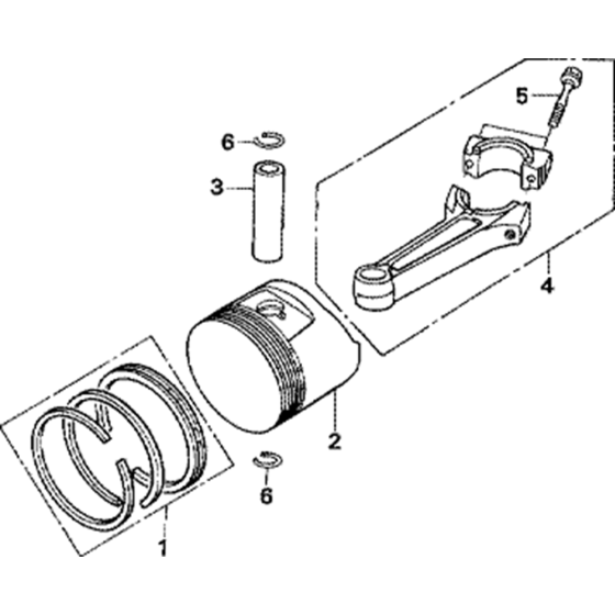 Piston Assembly for Honda GXV340RT2 Engines