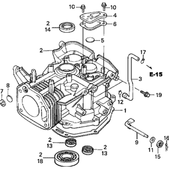 Cylinder Barrel Assembly for Honda GXV390 Engines