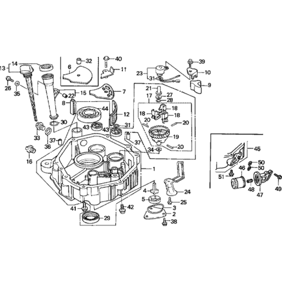 Oil Pan Assembly for Honda GXV390 Engines