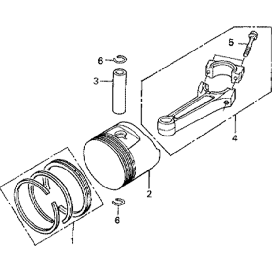 Piston Assembly for Honda GXV390 Engines