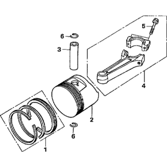 Piston Assembly for Honda GXV390RT1 Engines