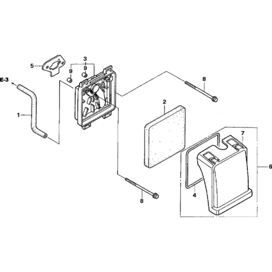 Air Cleaner Assembly for Honda GXV50U (GJAAK) Engine