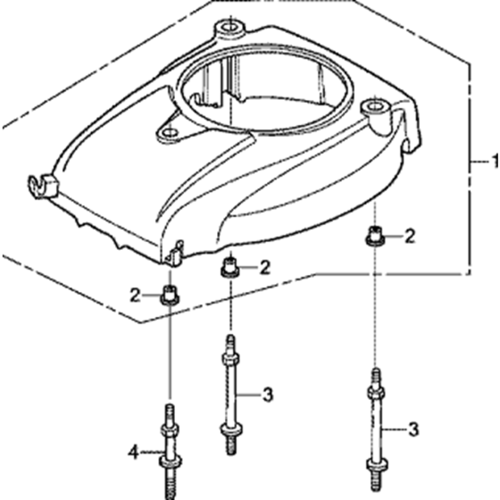 Fan Cover Assembly for Honda GXV57 (GJALM) Engine