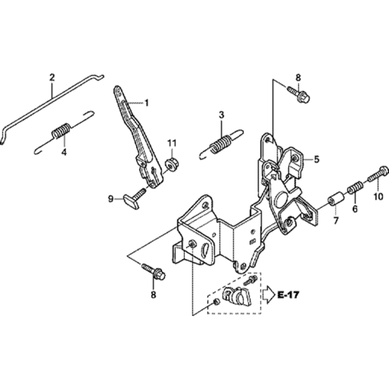 Control Assembly for Honda GXV57 (GJALM) Engine