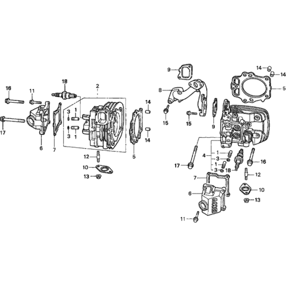 Cover Head Assembly for Honda GXV610 (GJAC) Engines.