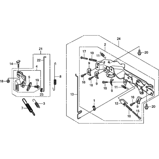 Control Assembly for Honda GXV660R (GJAPK) Engines.