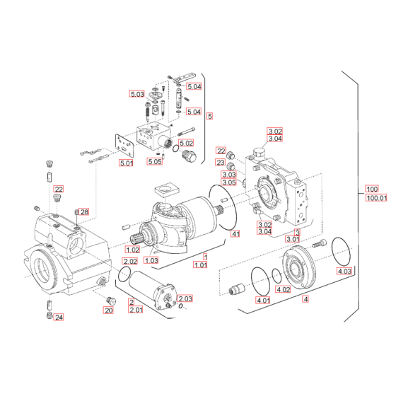 Driving Gear for Hamm HD8-10C (H199) Rollers