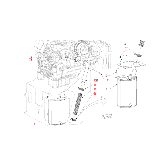 Exhaust System for Hamm HD8-10C (H199) Rollers