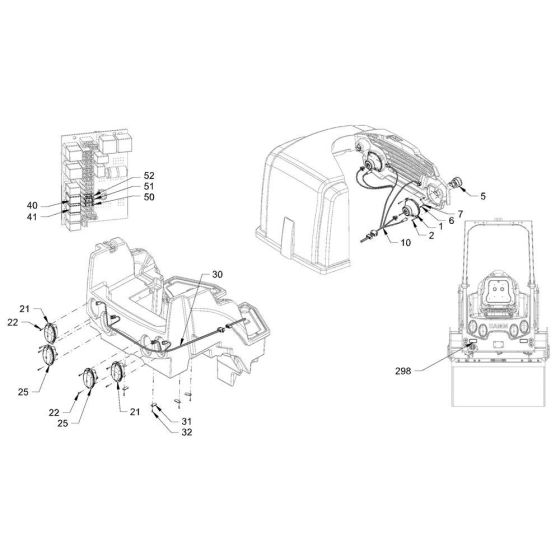 Lighting for Hamm HD30 - 35 (H247) Rollers