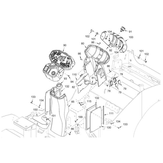 Canopies, Covers for Hamm HD8 - 10C (H263) Rollers