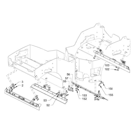 Scraper (HD35) for Hamm HD30 -35 (H286) Rollers