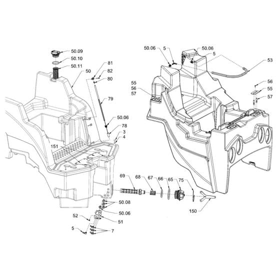 Water Sprinkling System for Hamm HD30 -35 (H286) Rollers