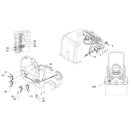 Lighting for Hamm HD30 -35 (H286) Rollers