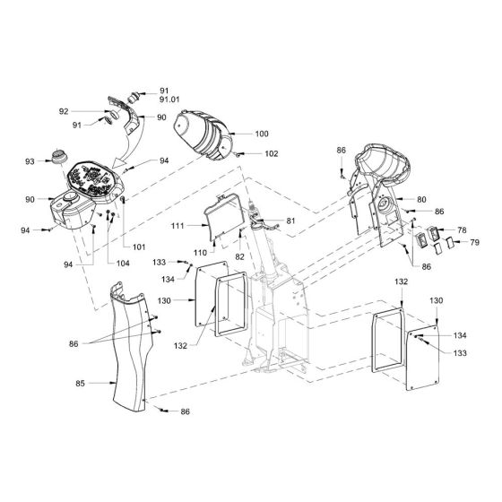 Canopies, Covers for Hamm HD50 (H295) Compaction Roller