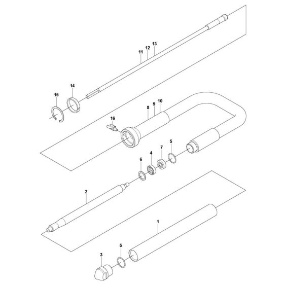 Complete Assembly for Husqvarna HA 35 Poker