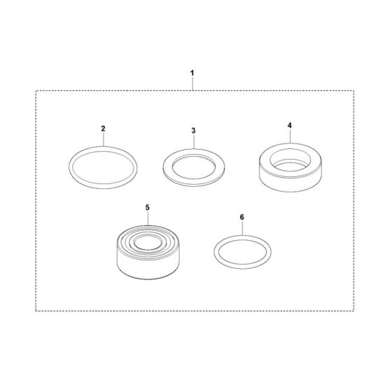 Service Kit for Husqvarna HA 35 Poker