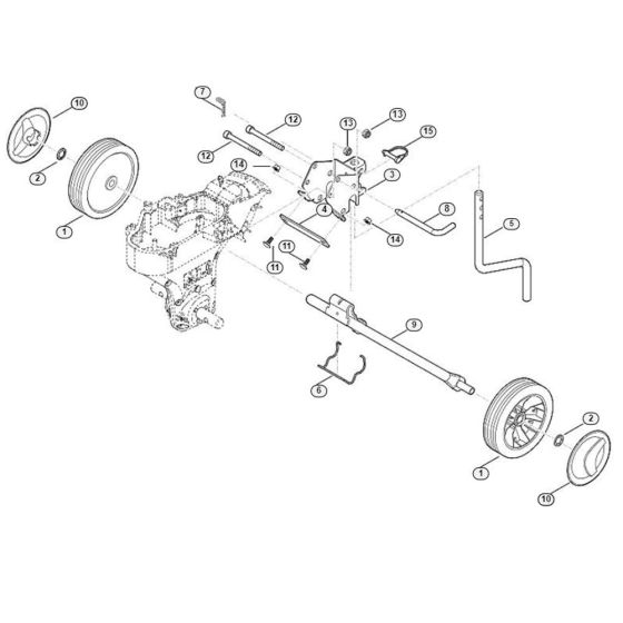 Chassis Assembly  for Stihl/ Viking HB 685.0 HB Tillers