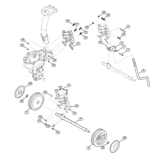 Chassis Assembly  for Stihl/ Viking HB 685.1 HB Tillers