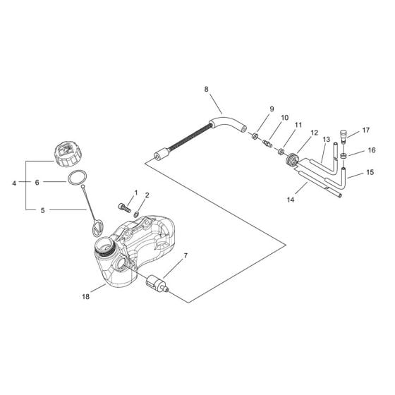 Fuel Tank for ECHO HC-155ES Hedgetrimmer