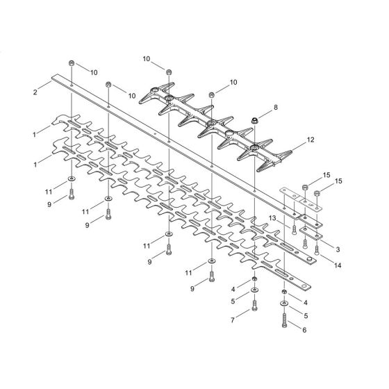 Cutting Blade for ECHO HC-156 Hedgetrimmer