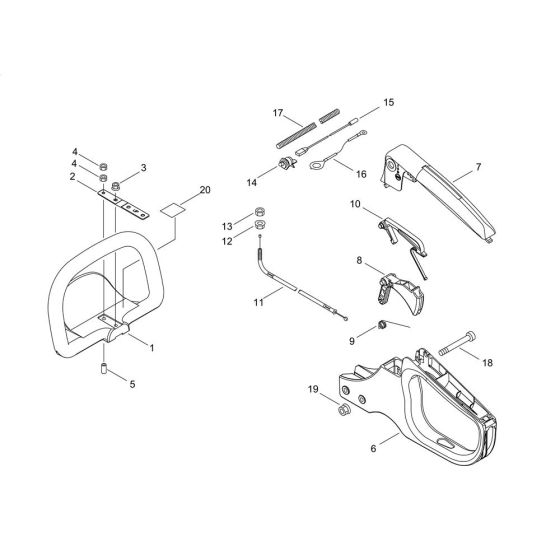 Handle for ECHO HC-156 Hedgetrimmer