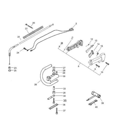 Handle for ECHO HC-30ES Hedgetrimmer