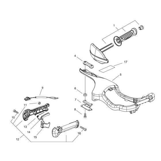 Handle for ECHO HC-331ES Hedgetrimmer