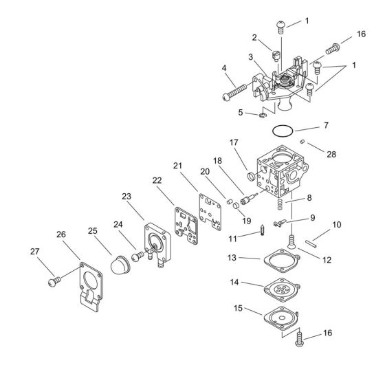 Carburettor for ECHO HC-331ES Hedgetrimmer