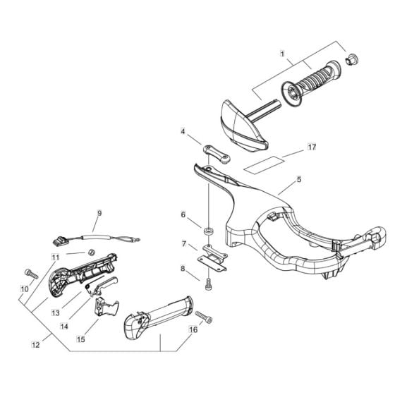 Handle for ECHO HC-341ES Hedgetrimmer