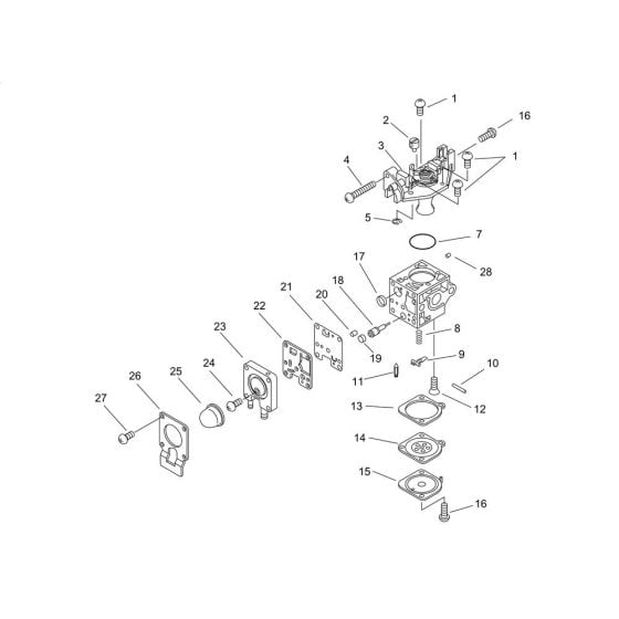 Carburettor for ECHO HC-341ES Hedgetrimmer