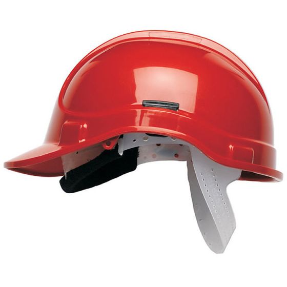 Elite Safety Helmet Scott HC300 used with Hearing Protection EN397 Red