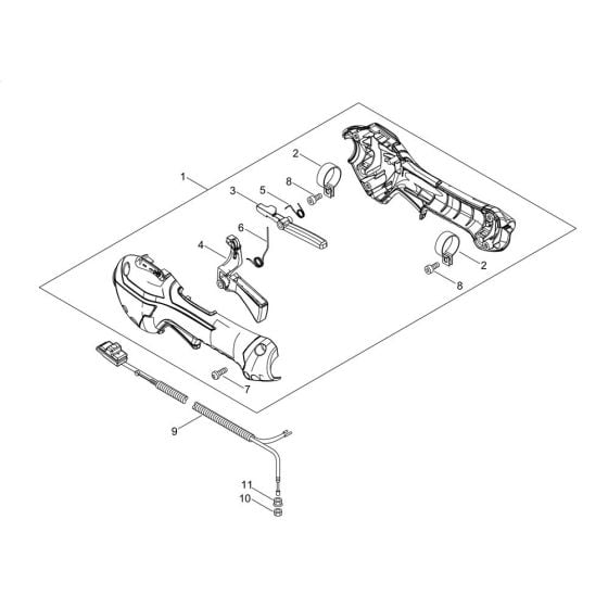 Throttle for ECHO HCA-265ES-LW Hedgetrimmer